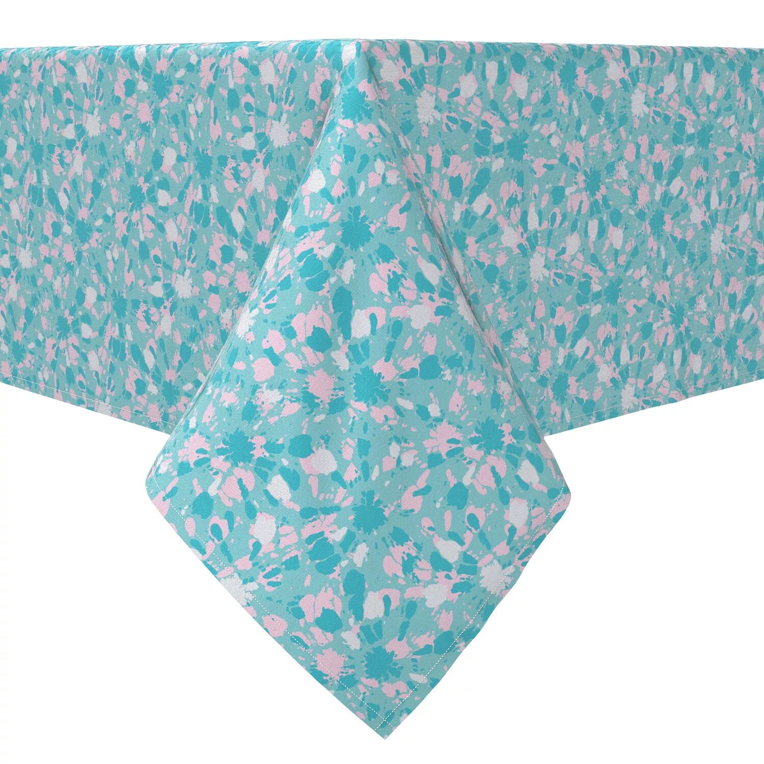 

Прямоугольная скатерть, 100% хлопок, розовый цвет Aqua Tie Dye