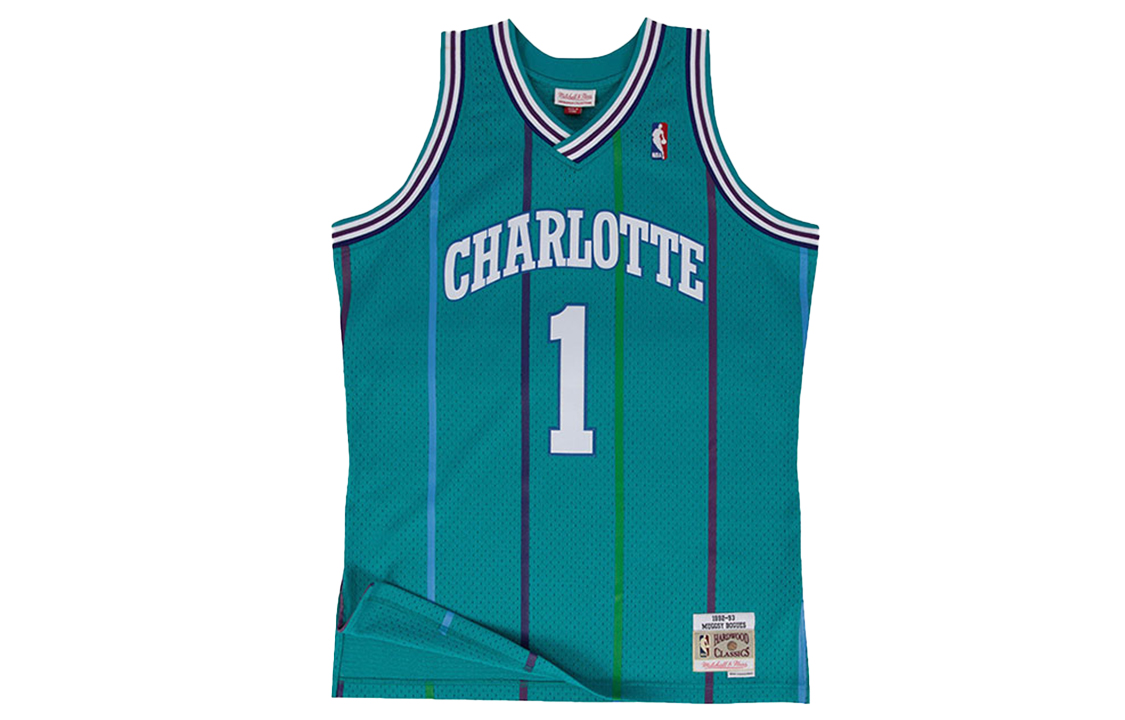 

Майка Mitchell & Ness NBA Authentic 'Hornets 1992 Muggsy Bogues' Mitchell Ness синяя