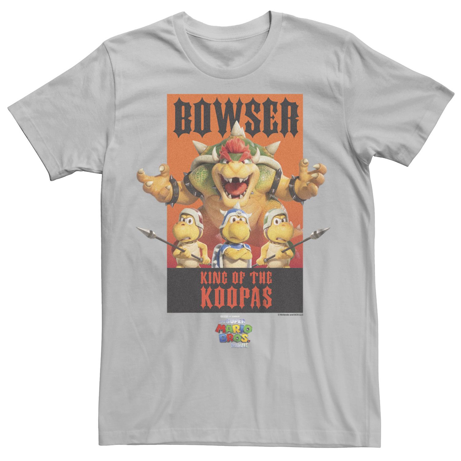 

Мужская футболка с рисунком The Super Mario Bros. Bowser's Koopas Ready To Fight Licensed Character