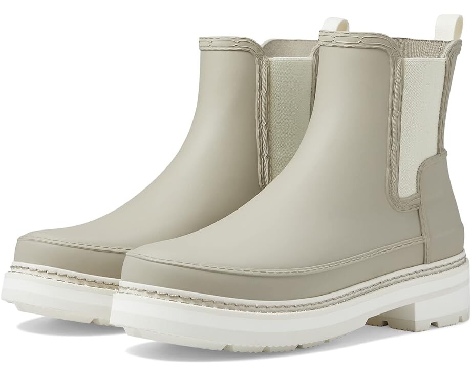 

Ботинки Hunter Refined Stitch Detail Chelsea, цвет Skimming Stone/Shaded White