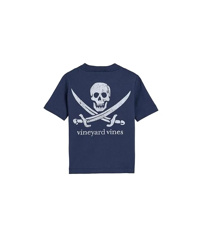 Футболка с коротким рукавом Pirate Flag Vineyard Vines Kids, Blue Blazer — фото 2