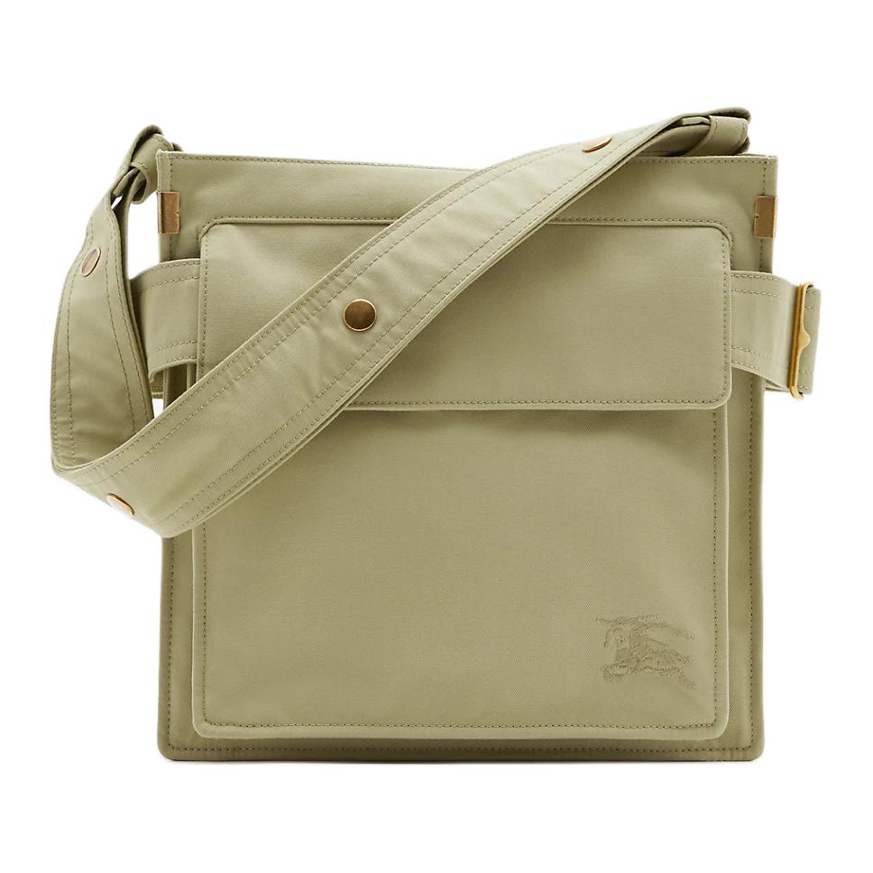 

Burberry Хлопковая плечевая сумка с полиэстером