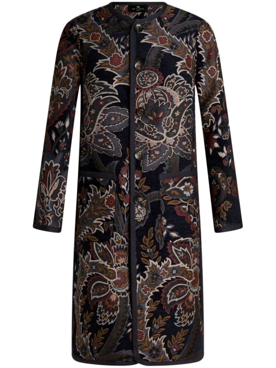 

ETRO двустороннее пальто с принтом пейсли, черный