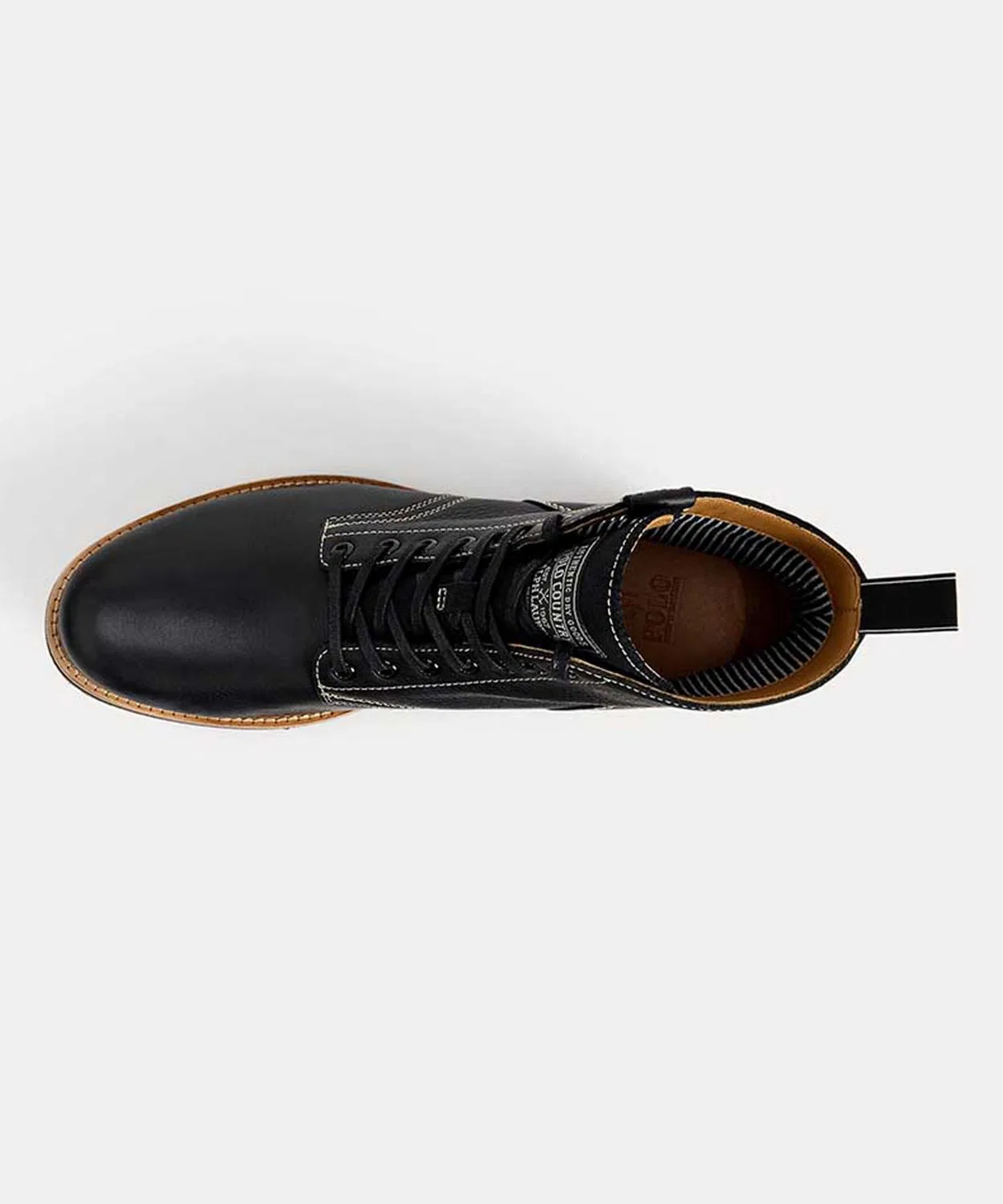 Ботинки RADFORD BOOT от Polo Ralph Lauren, кожа, черный цвет — фото 3