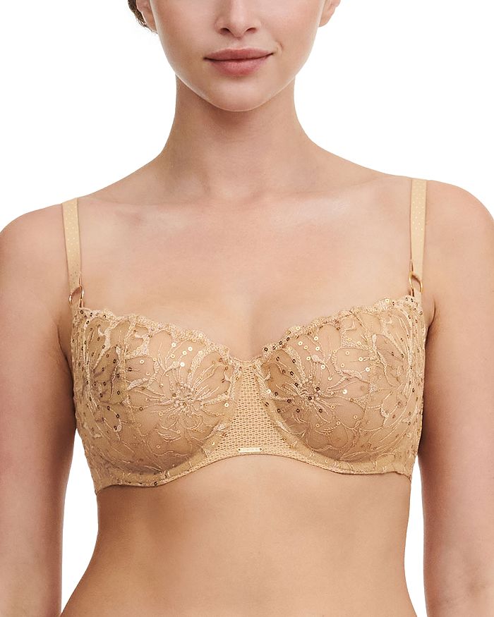 

Бюстгальтер-полуторка Fleurs Signature Chantelle, золотой