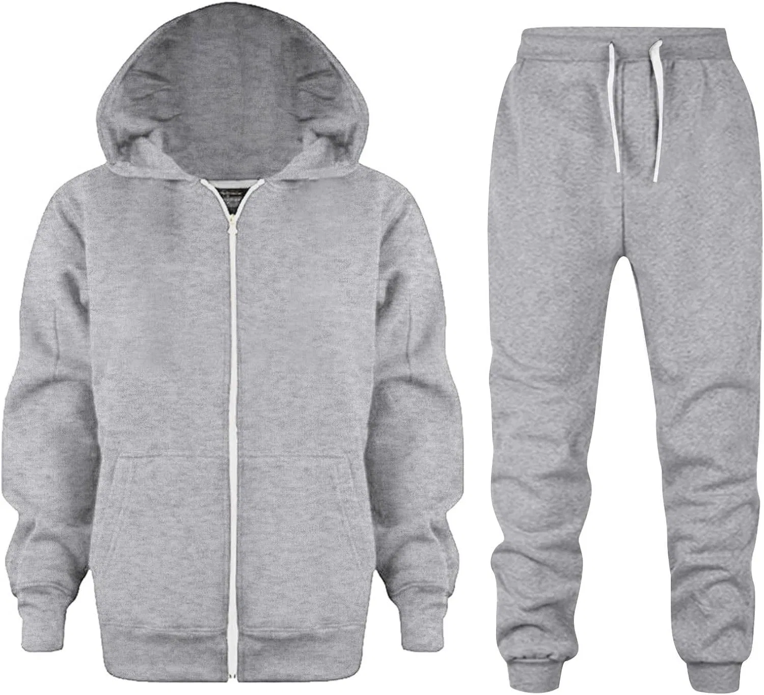 Спортивный костюм для мальчиков, толстовка и штаны, Generic, Light Gray — фото 2