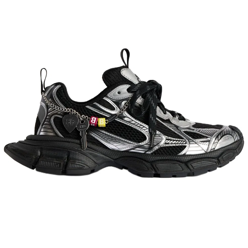 Кроссовки Chunky Low-top Balenciaga 3XL черные — фото 3