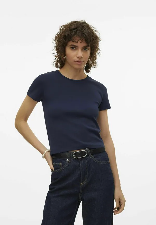 

Vmchloe короткий топ базовая футболка Vero Moda, Navy Blazer, Синий, Vmchloe короткий топ базовая футболка Vero Moda, Navy Blazer