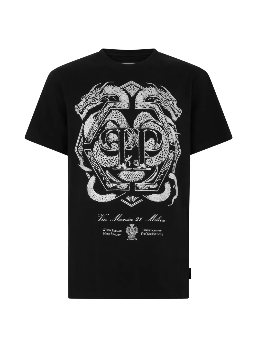 

Футболка с круглым вырезом Philipp Plein, черный