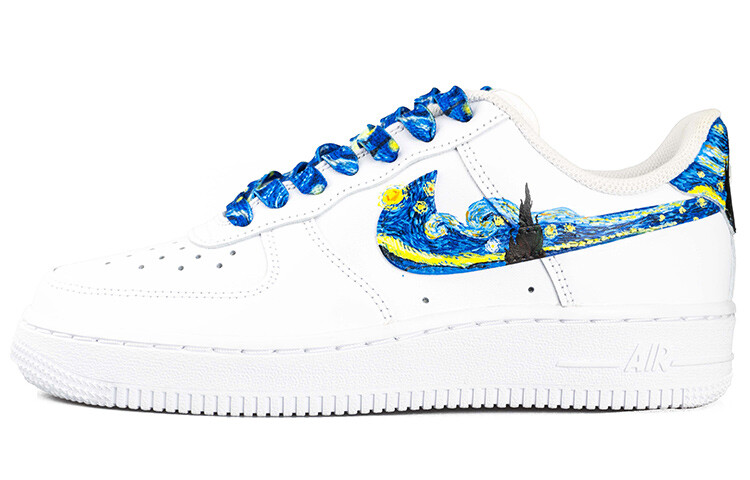 

Кроссовки Nike Air Force 1 Skateboard Shoes Women's Low-Top White Blue