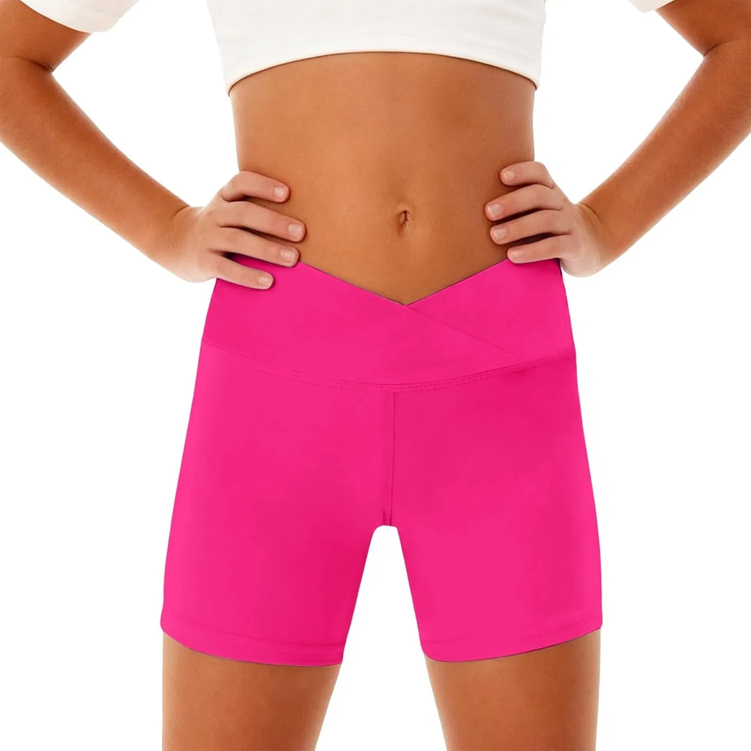 Спортивные шорты для девочек, Hot Pink, бренд Generic — фото 4
