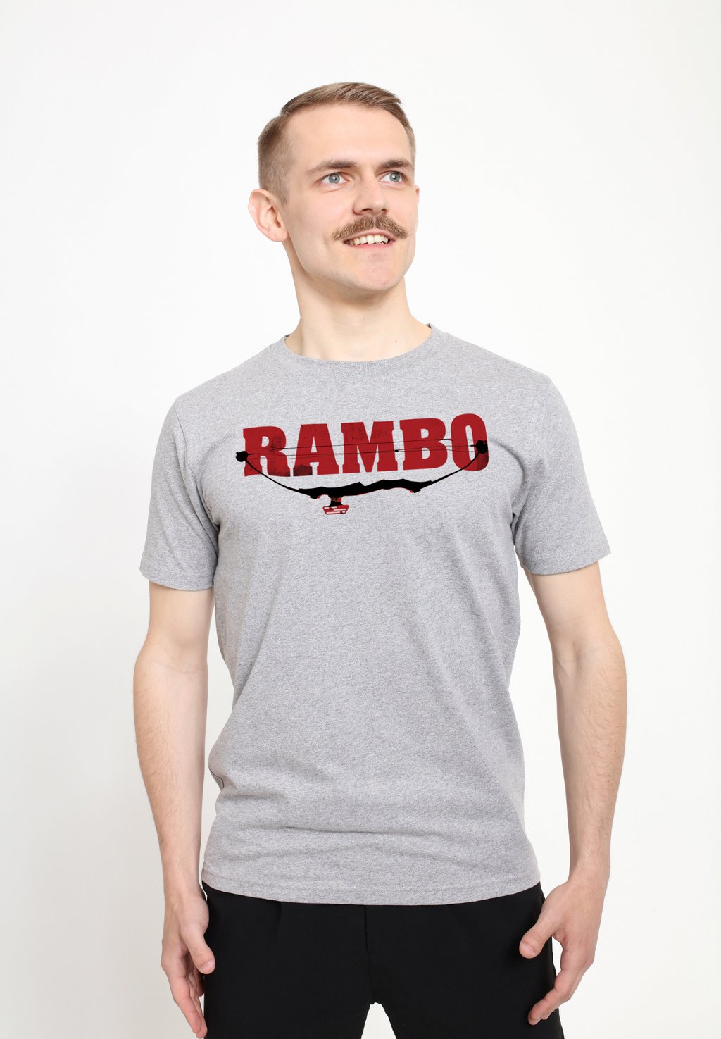 

Футболка с принтом RAMBO LOGO COMPOUND BOW Henry Tiger, цвет Heather Grey
