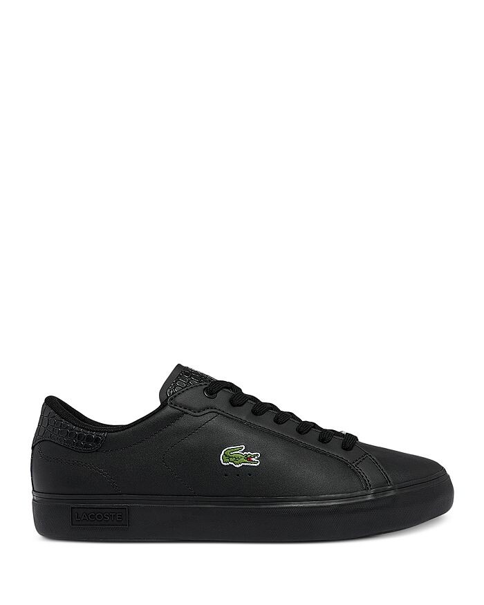 

Мужские кожаные кроссовки Lacoste Powercourt, черный