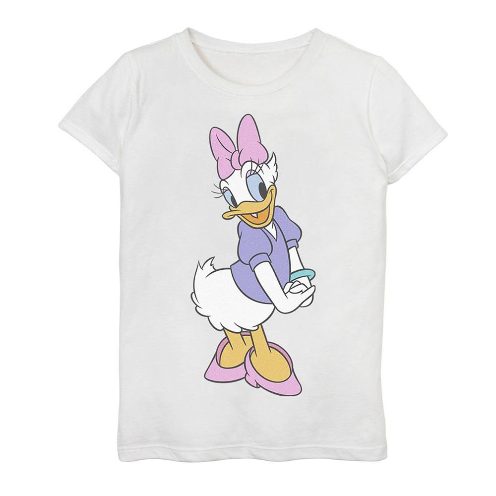 

Футболка с рисунком «Поза» для девочек 7–16 лет Disney's Daisy Duck Licensed Character, белый