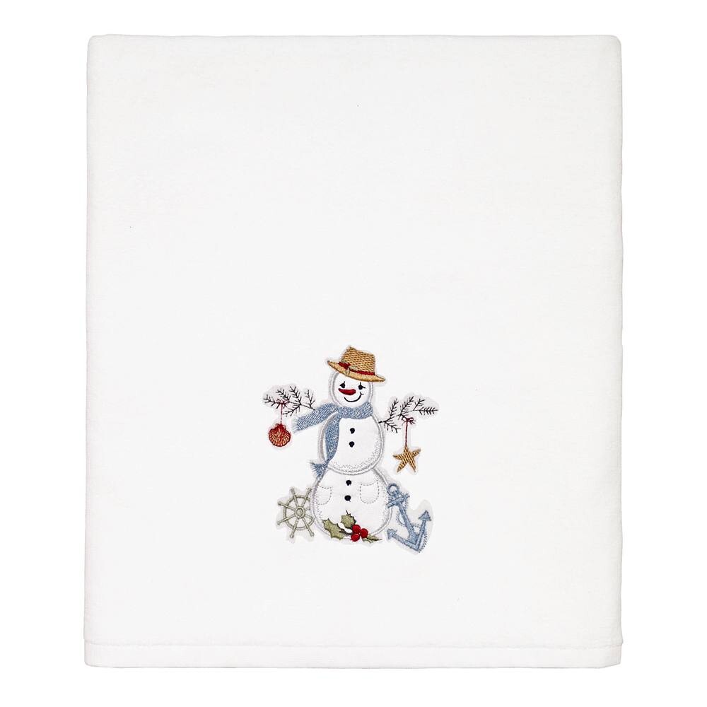 

Банное полотенце Avanti Coastal Snowman, белый