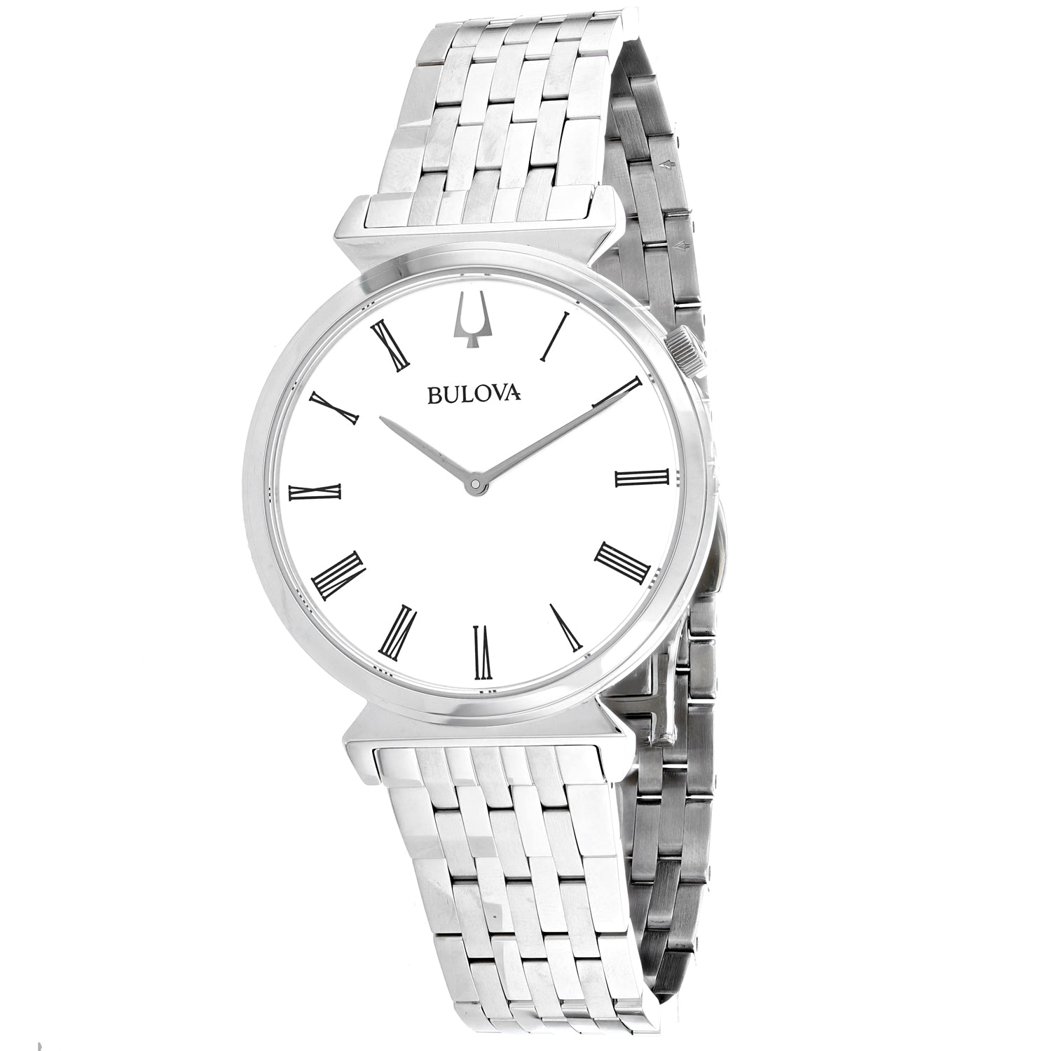 

Женские кварцевые часы Bulova Regatta 38 мм, серебряный