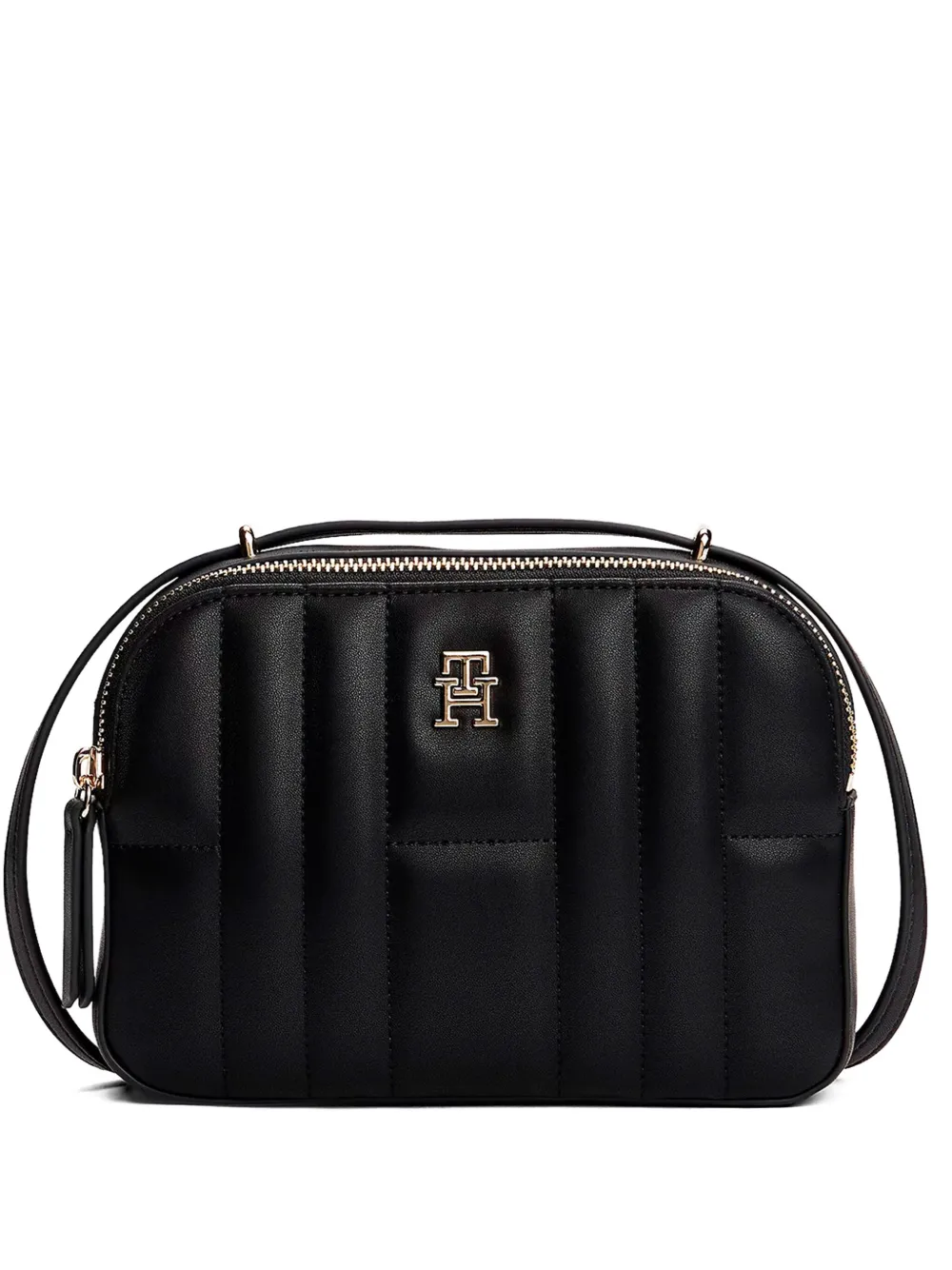 

Стеганая сумка через плечо с логотипом Tommy Hilfiger, черный