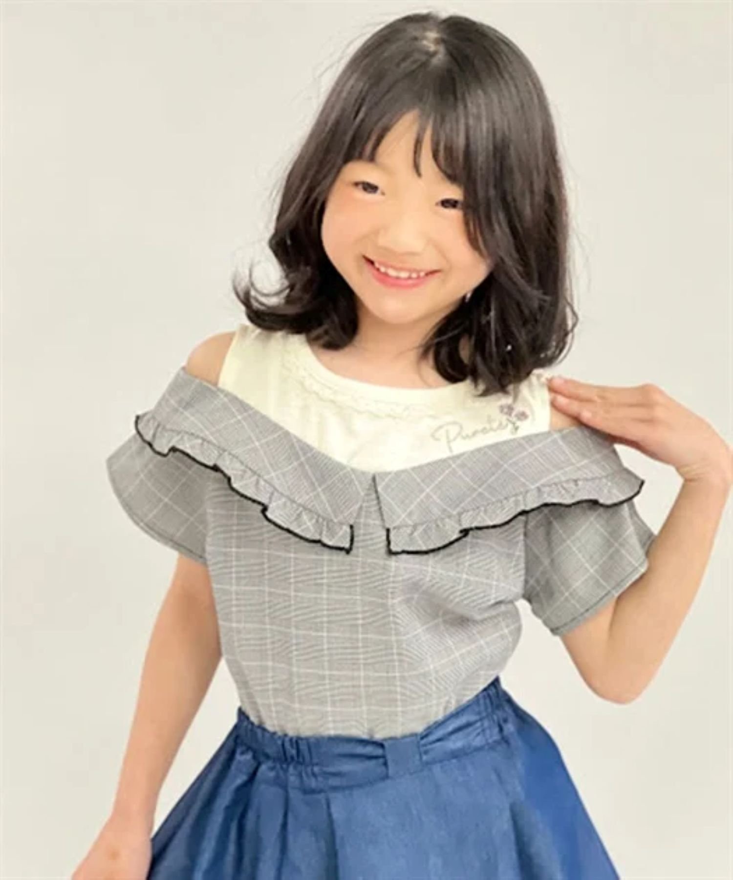 Многослойный топ с возможностью смены рисунка Axes femme kids, Gray — фото 3