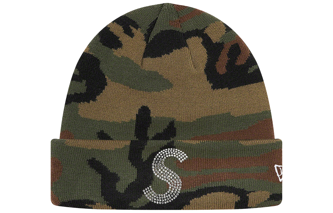 

Supreme Шапка-бини New Era с кристаллами Swarovski, Camouflage