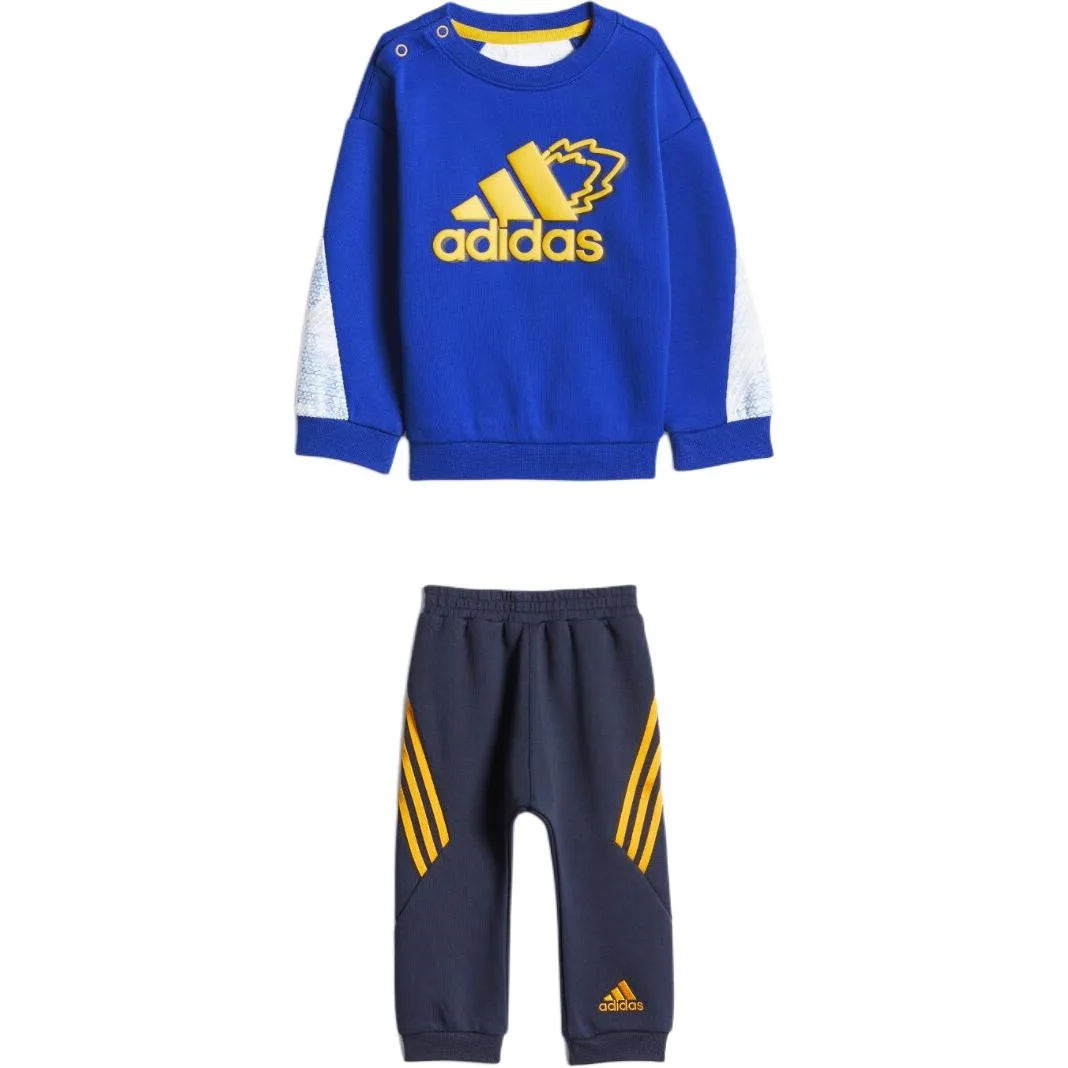Adidas Ползунки Royal Blue/White/Yellow/Black/Semi Fluorescent Gold для малышей