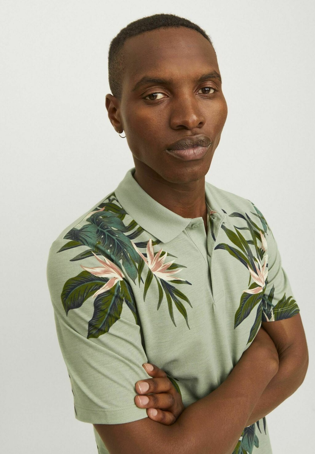 

Рубашка поло ALL OVER PRINT Jack & Jones PREMIUM, зеленый