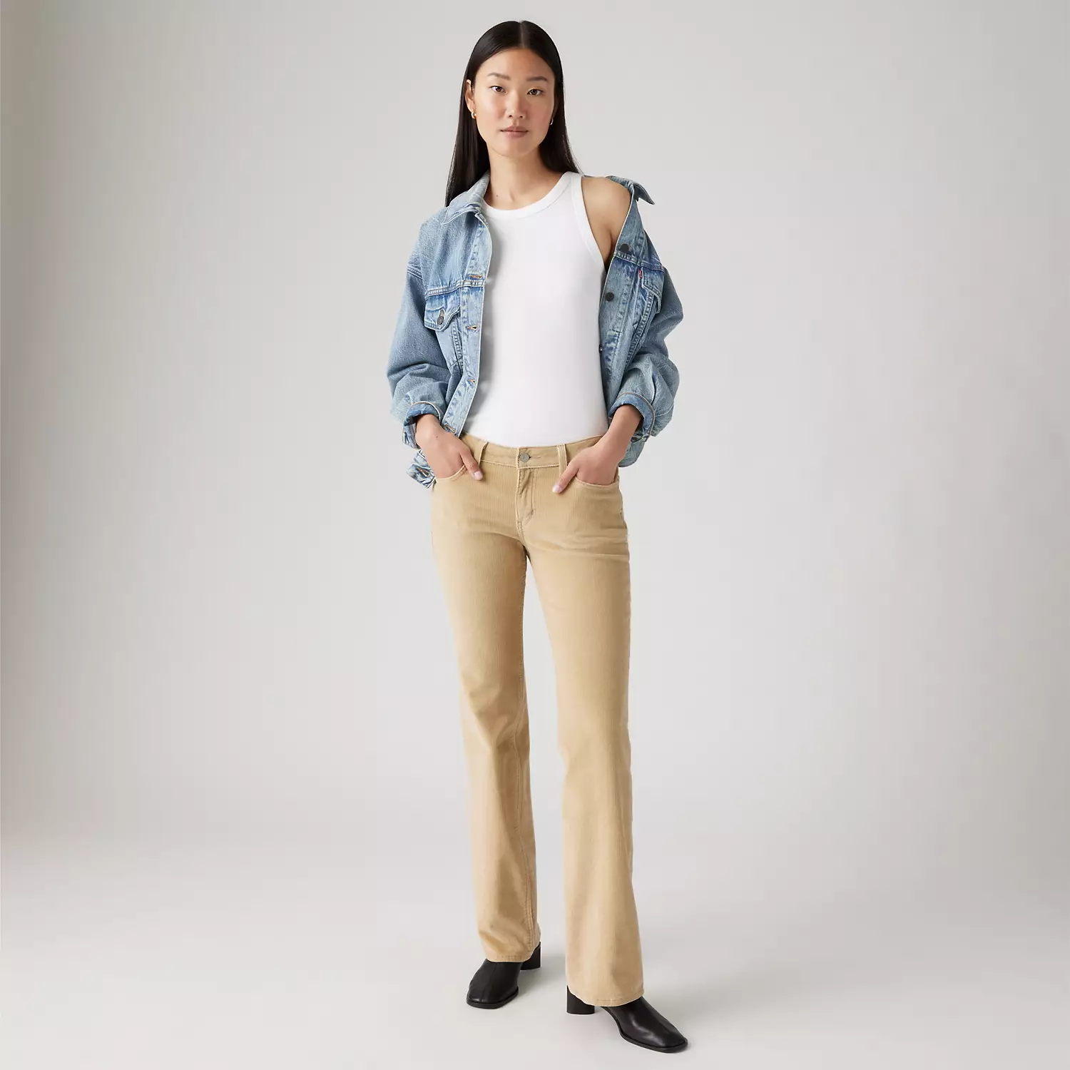

Супернизкие женские джинсы bootcut Levi's, коричневый
