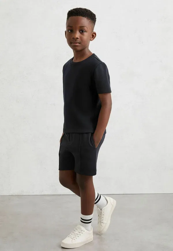 Футболка Bradley premium interlock crew neck t-shirt Reiss, темно-синий