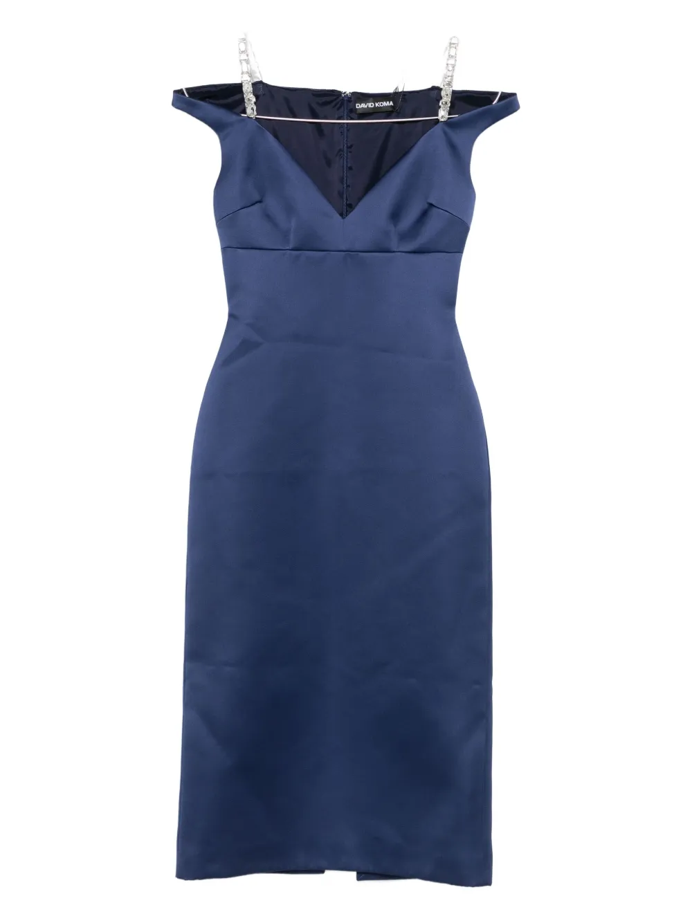 

Декорированное платье David Koma, синий