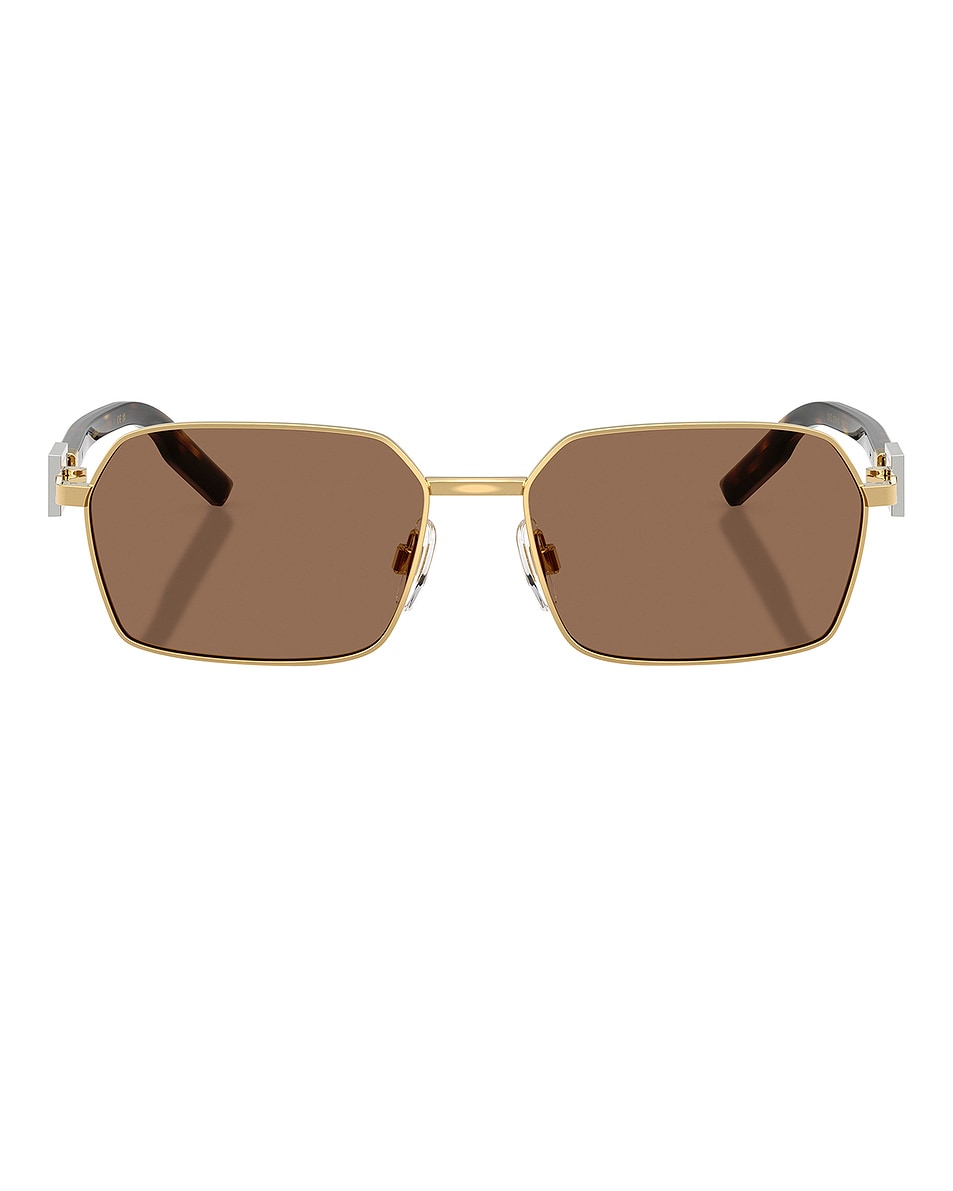 

Прямоугольные солнцезащитные очки Dolce & Gabbana, Gold