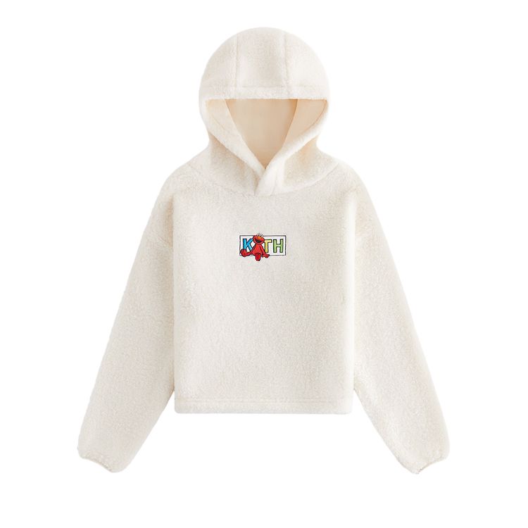 

Худи Kith Kids x Sesame Street Sherpa Hoodie Sandrift, кремовый