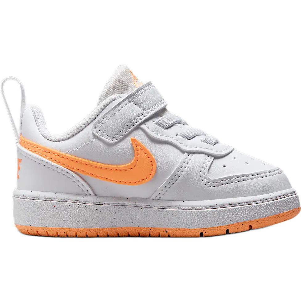 Кроссовки Court Borough нескользящие износостойкие низкие для малышей Nike, белый/желтый — фото 2