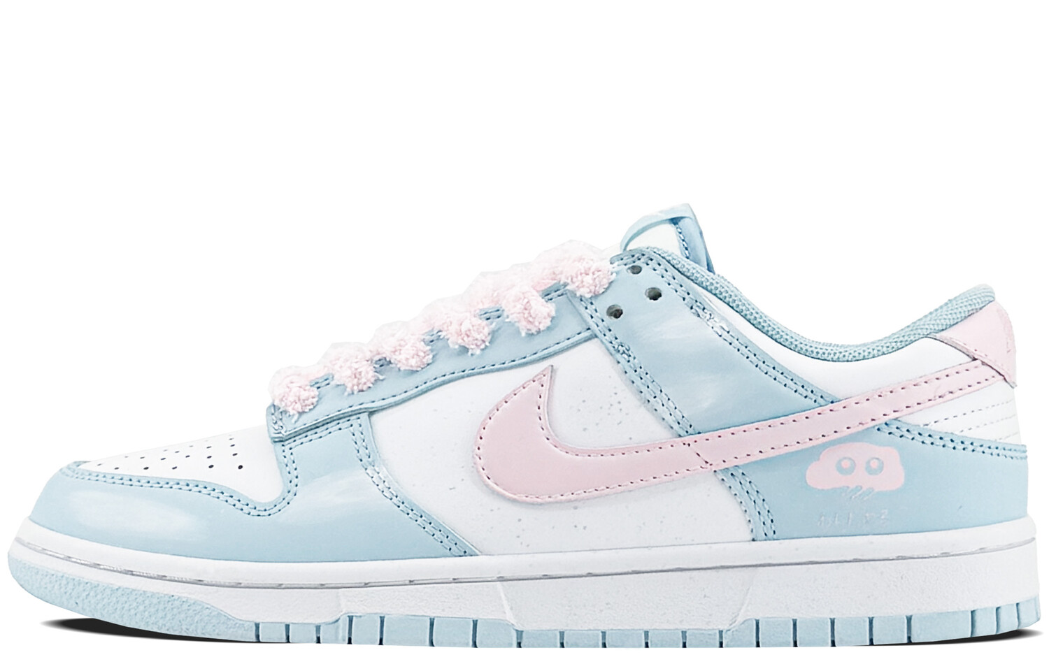 

Кроссовки Nike Dunk Skateboarding Shoes Women's Low-top White/pink, голубой, Синий, Кроссовки Nike Dunk Skateboarding Shoes Women's Low-top White/pink, голубой