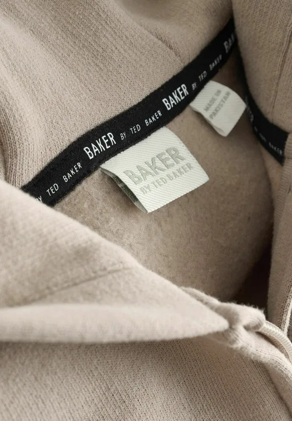 Толстовка свободного кроя на молнии с графическим принтом Baker By Ted Baker, Stone — фото 3