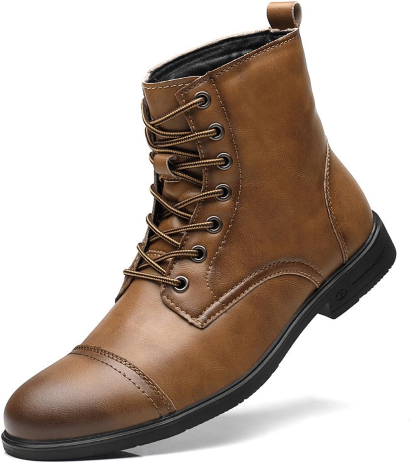 

Мужские ботинки Чак, повседневные и модные, стиль Оксфорд, повседневные кожаные ботинки с пряжкой, ботинки Челси, дезерт-стиль, низкий каблук, классический стиль, легкие и противоскользящие Houdbdol, желтый