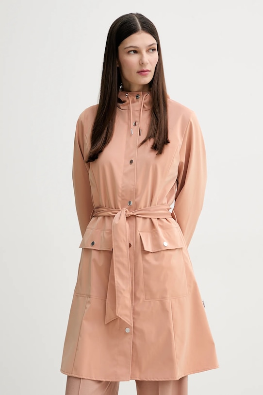 

Куртка Curve Long Jacket W1 Rains, оранжевый