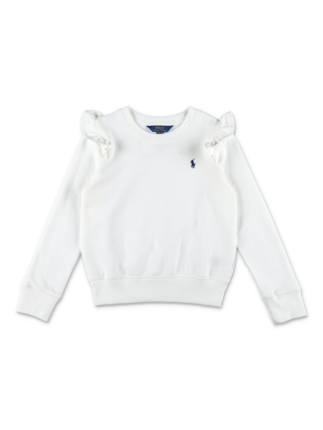 

Ralph Lauren Kids свитшот Polo Pony с оборками, белый