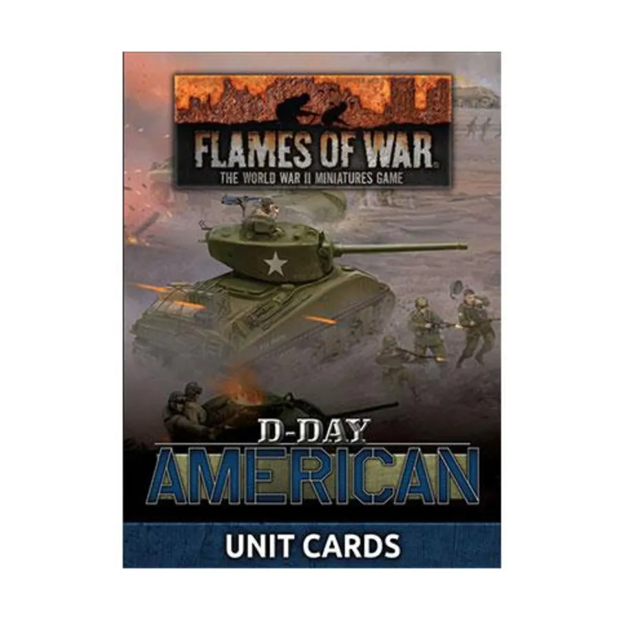 

День Д - Карты американских отрядов, Flames of War - WWII - Core Rules & Assorted (4th Edition)