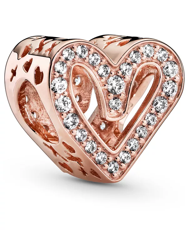 

Подвеска-Сердце из кубического циркония, выполненная вручную Pandora, clear