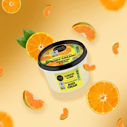 Бодрящий крем для тела Клементин и лимон 250мл, Organic Shop — фото 2
