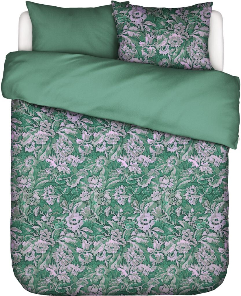 

Сатиновое постельное белье Essenza Yfke цвет Easy green размер 200х200+2х80х80