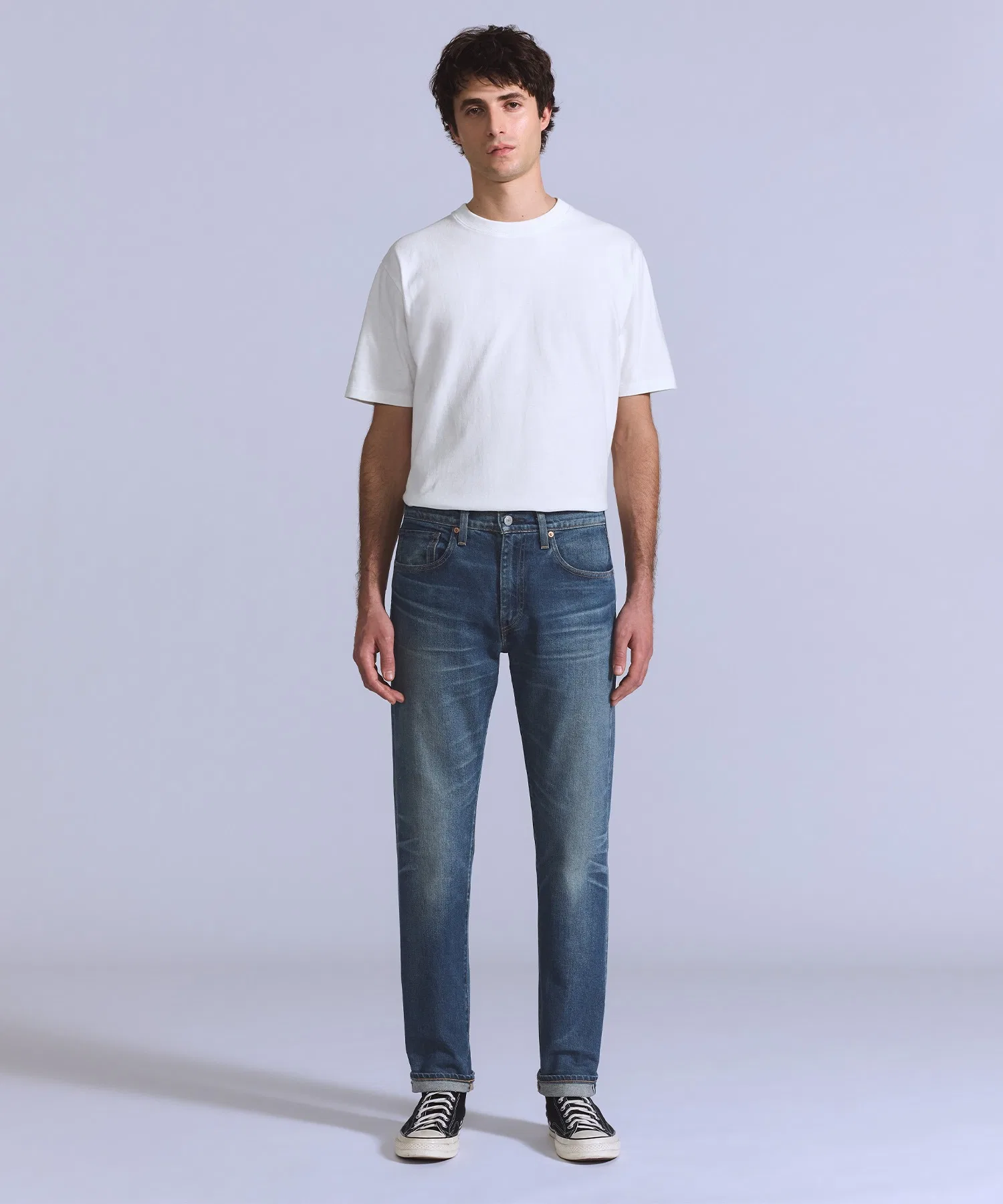 Джинсы Levi's 502™ зауженные, цвет «средний индиго», RIGAN, сделано в Японии. — фото 2