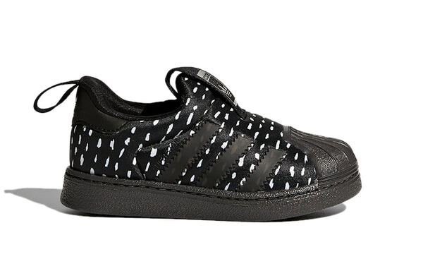 Кроссовки оригинальные superstar зима 360 л Adidas, черный — фото 2