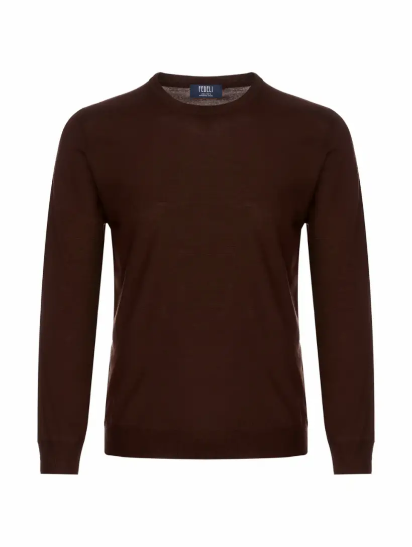 

Шерстяной джемпер Fedeli, коричневый