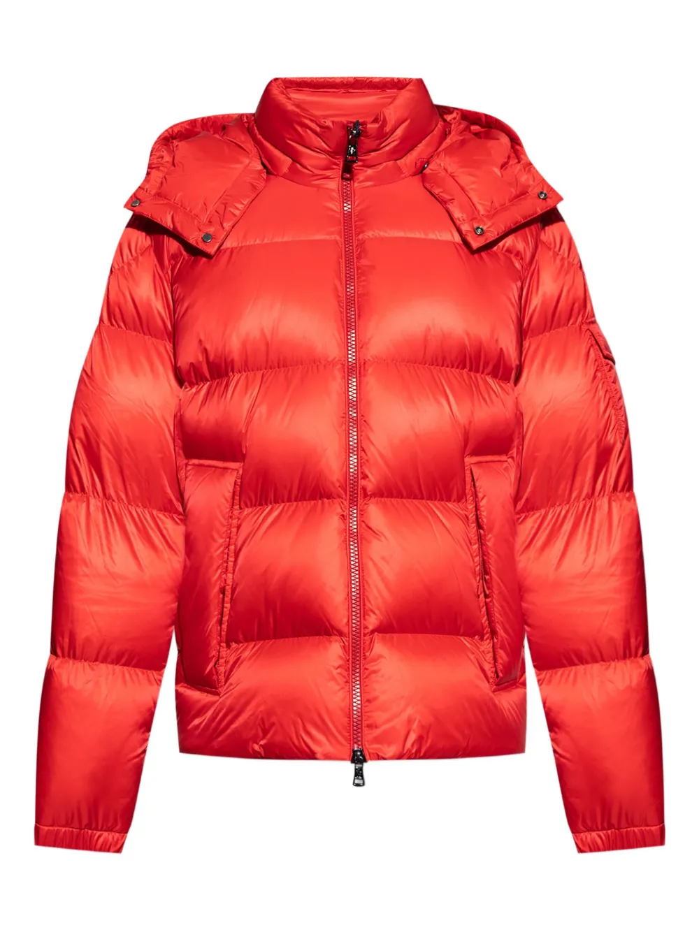 

Стеганая куртка с капюшоном MONCLER, красный