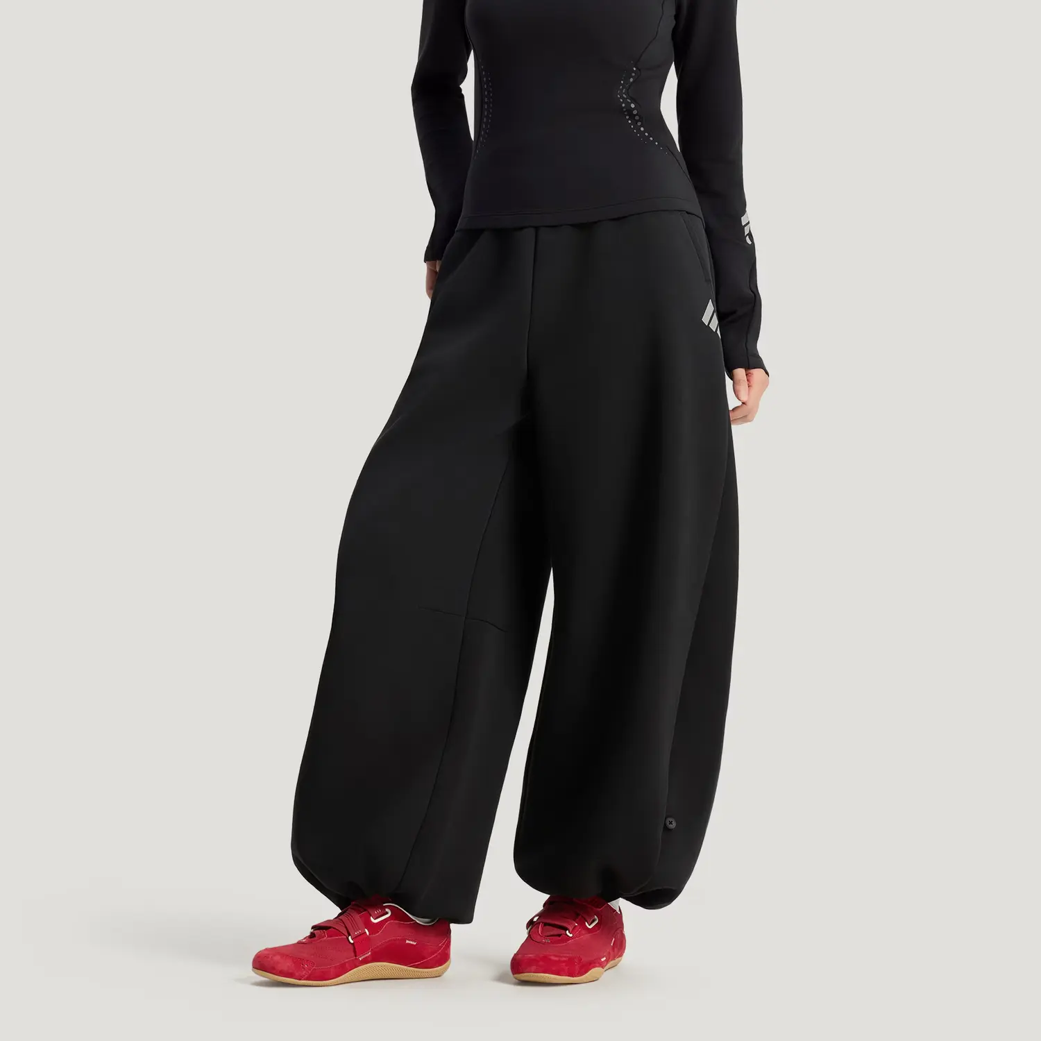 FOS FW25 Треники Повседневные Штаны Женские Adidas, черный — фото 4