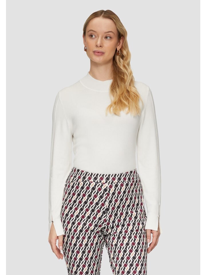

Пуловер s.Oliver BLACK LABEL Strickpullover langarm, кремовый