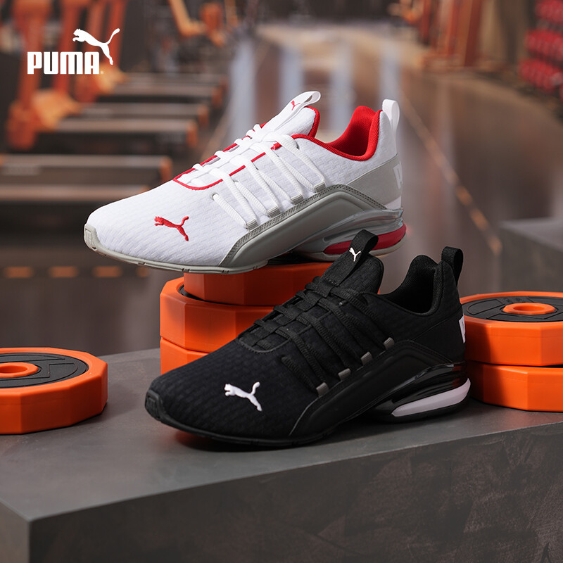 Кроссовки спортивные мужские Puma Axelion, черный / белый — фото 2