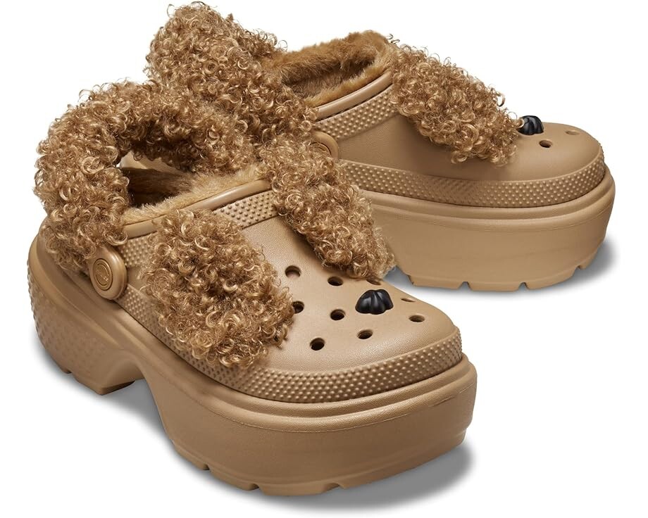 

Сабо Unisex Crocs Stomp Lined Clogs, цвет Sepia Bear
