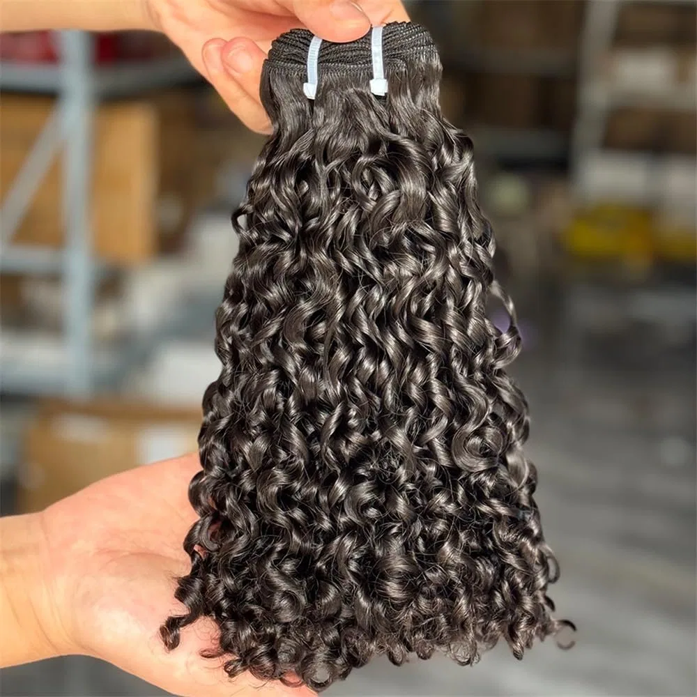 Накладные волосы «Pixie Bouncy Curly» из натуральных волос Qrstuvxzy — фото 3