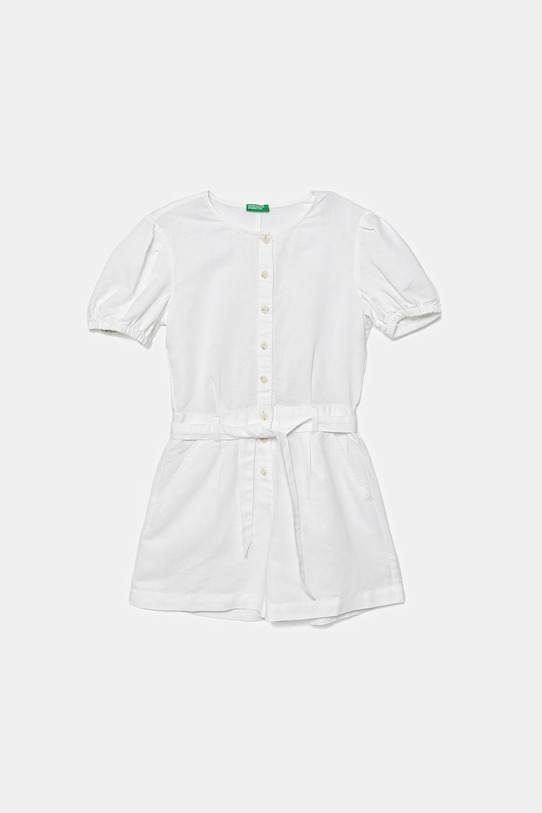 

Льняной детский комбинезон United Colors Of Benetton, белый